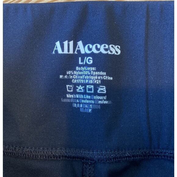 All Access Athletic Leggings Size Large Women’s Black - Picture 3 of 7